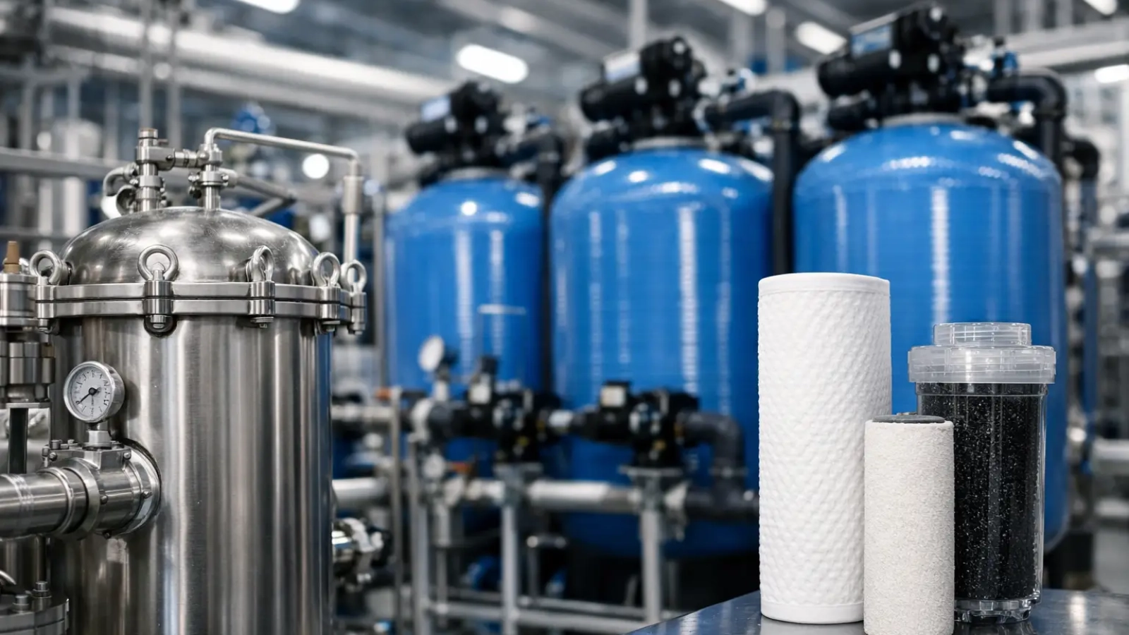 Filtros para tratamiento de agua industrial