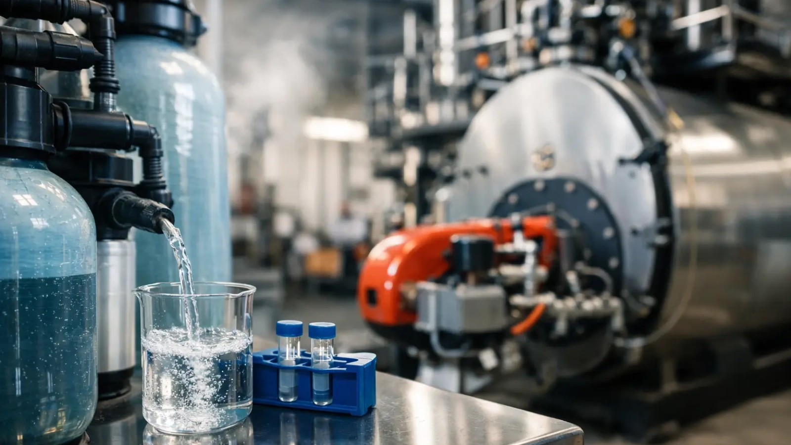 Tratamiento de agua para calderas industriales