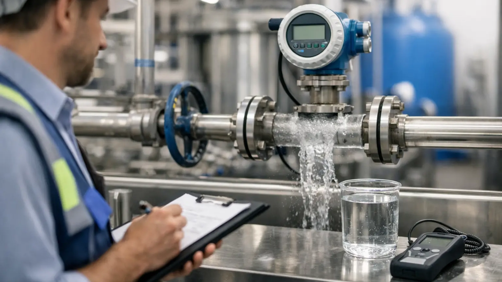Auditoría de agua en planta para reducir costos