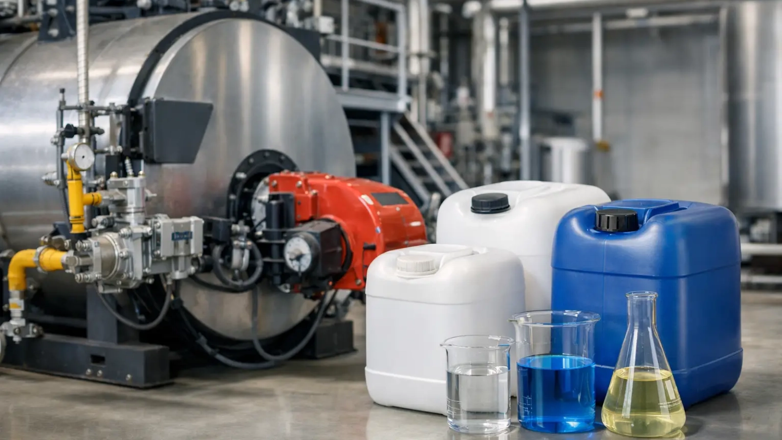 Mejores químicos para boiler industrial en planta
