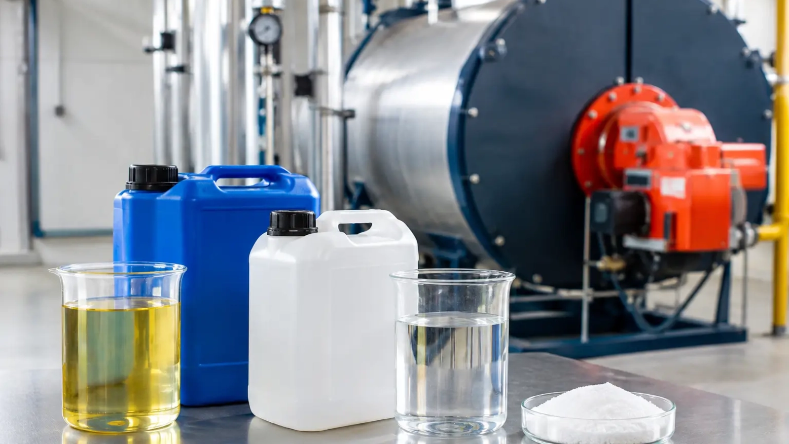 Tipos de inhibidores para calderas industriales