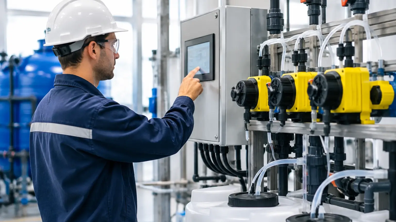 Automatización en dosificación química industrial