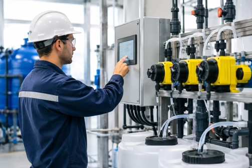 Automatización en dosificación química industrial