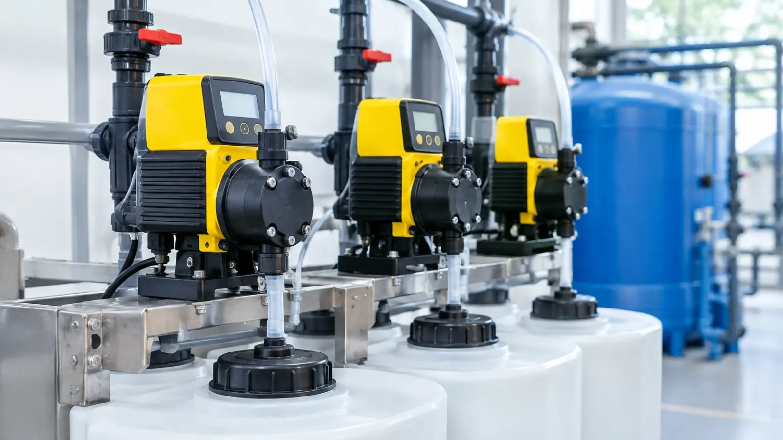 Equipos de dosificación química para control industrial
